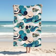thumbnail image 1 of Elegent Beach Blanket ，Dunhuang Element Cloud Decoration Pattern，Quick Drying Thick Soft Sand Proof Swimming Bath Travel Picnic Towel, 1 of 1