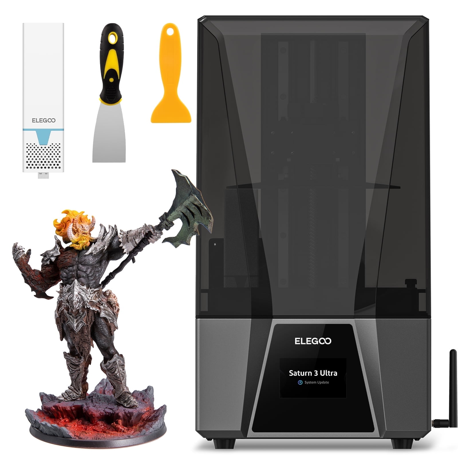 Elegoo Saturn 3 Ultra 3D Printer with 12K Mono LCD, 8.6x4.8x10.2