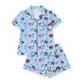thumbnail image 1 of Elegyee 2 Piece Halloween Pajamas Girls Short Sleeve Top Shorts Sleepwear Pjs, Size 5-6, 1 of 8