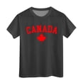 thumbnail image 1 of Elegyee Boys Canada T-Shirts Short Sleeve Crewneck Summer Lightweight Basic Tee, Sizes 3-13Y, 1 of 3
