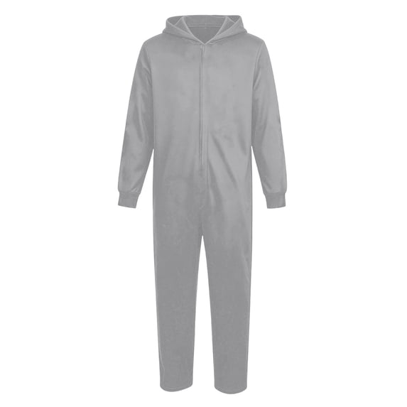 Elegyee Boys Hooded Onesie Zip Up Long Sleeve Jumpsuit One-Piece Pajama Blanket Sleeper