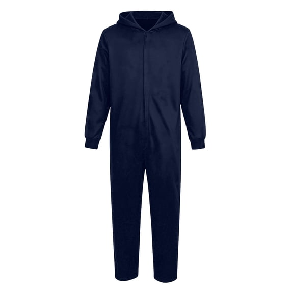 Elegyee Boys Hooded Onesie Zip Up Long Sleeve Jumpsuit One-Piece Pajama Blanket Sleeper