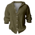 thumbnail image 1 of Elegyee Boys Hooded Shirt Solid Long Sleeve Button Down Shirt Summer Breathable Top, Sizes 4-17Y, 1 of 5