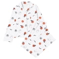 thumbnail image 1 of Elegyee Cute Halloween Pajamas for Girls Long Sleeve Top Pants Sleepwear, White, Size 9-10, 1 of 3