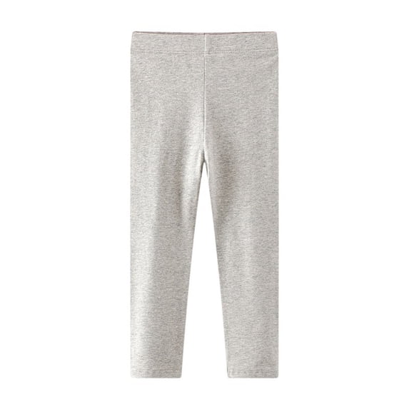 Elegyee Girls Athletic Leggings Casual Lightweight Solid Elastic Wasit Pants, Sizes 1-7