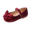 thumbnail image 1 of Elegyee Girls Ballet Dance Shoes Bow Solid Color Soft Solle Comfortable Flats Sneakers, 1 of 9