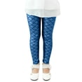 thumbnail image 1 of Elegyee Girls Carnival Pants Fish Scale Print Stretch Kids Party Wear Leggings, Sizes 2-8Y, 1 of 3