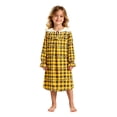 thumbnail image 1 of Elegyee Girls Christmas Nightgown Long Sleeve Plaid Sleep Dress Loungewear(3-14 Years), 1 of 5
