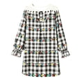 thumbnail image 1 of Elegyee Girls Christmas Nightgown Long Sleeve Plaid Sleep Dress Loungewear(3-14 Years), 1 of 5
