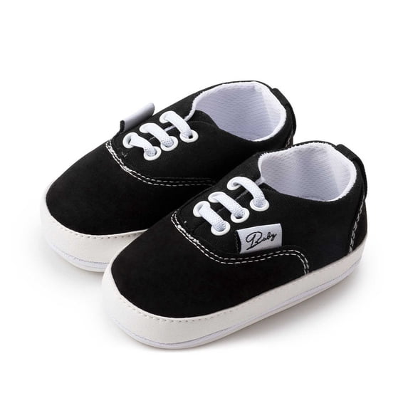 Elegyee Girls Classic Canvas Shoes Soft Sole Outdoor Sneakers for First Steps Walkers