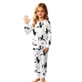 thumbnail image 1 of Elegyee Girls Halloween Pajamas Comfy Long Sleeve Top Pants PJ Set Nightwear(3-14 Years), 1 of 3