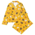 thumbnail image 1 of Elegyee Halloween Girls Pajama Sets Long Sleeve Button Down Shirt Pants PJs(3-14 Years), 1 of 3