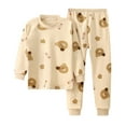 thumbnail image 1 of Elegyee Kids Pajamas for Boys Girls Graphic Long Sleeved Sleepwear Set, Size 2-3, 1 of 3