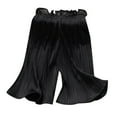 thumbnail image 1 of Elegyee Toddler Girls Summer Wide Leg Pants Casual Ribbed Ruffle Solid Drawstring Trousers, 1 of 4