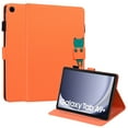 thumbnail image 1 of Elehold Case for Samsung Galaxy Tab S6 Lite (2024/2022/2020), Cute Pattern PU Leather Stand Protective Cover with Card Holder for Galaxy Tab S6 Lite 10.4 Inch Tablet,Orange, 1 of 6