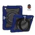 thumbnail image 1 of Elehold Case For iPad Air 13-inch M3 (2025) / M2 (2024),3 Layers Multi-Functional Heavy Duty Shock Resistant Rugged Protection Hand Holder Ring Kickstand Protective Case,Darkblue, 1 of 13