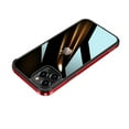 thumbnail image 1 of Elehold Clear Explosion Proof Case for iPhone 14 Pro 6.1 Inch Ultra Slim Hard Metal Border and TPU with Shockproof Full Protection Anti-Seismic Anti-Explosion Scratchproof Case,Red, 1 of 7