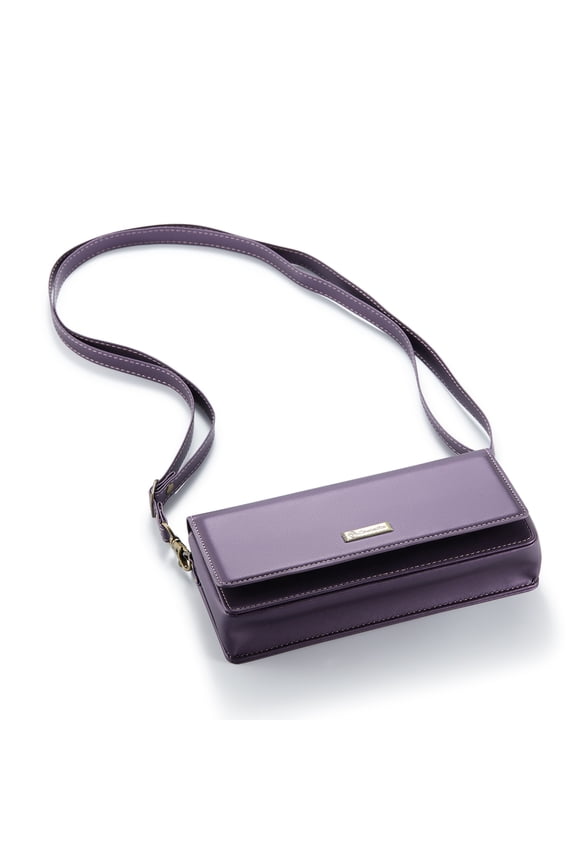 Crossbody Purse for Women, RFID Anti-Theft Adjustable Shoulder Strap Handbag Satchel with Phone Pocket Card Slots,Purple