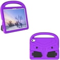 thumbnail image 1 of Elehold Kids Rugges Case Copmaptible with Apple iPad 11th(A16) 2025, Red Hard PC+Sold TPU with Shock Full Body Protection Kickstand Folio Stand Handle Children Friendly Case,Purple, 1 of 10
