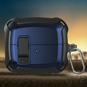 Elehold Lock Fit for Samsung Galaxy Buds3 Pro & Galaxy Buds 3 (2024) Case with Secure Lock Protection,Blue