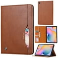 thumbnail image 1 of Elehold Luxury Leather Card Slot  Compatible with Galaxy Tab A7 Lite 8.7" SM-T220 T225 T227 8.7 Inch with Kickstand Shockproof Full body Protection,Brown, 1 of 6