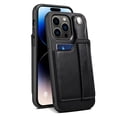 thumbnail image 1 of Elehold Luxury Leather Hand Strap Card Slot Case Compatible with iPhone 14 Pro 6.1 Inch with Camera Protection Card Slot Shockproof Kickstand Lanyard for iPhone 14 Pro 6.1 inch,Black, 1 of 8