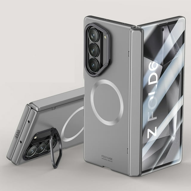 Elehold for Samsung Galaxy Z Fold 6 Case with Hinge Protection & Front Screen Protector