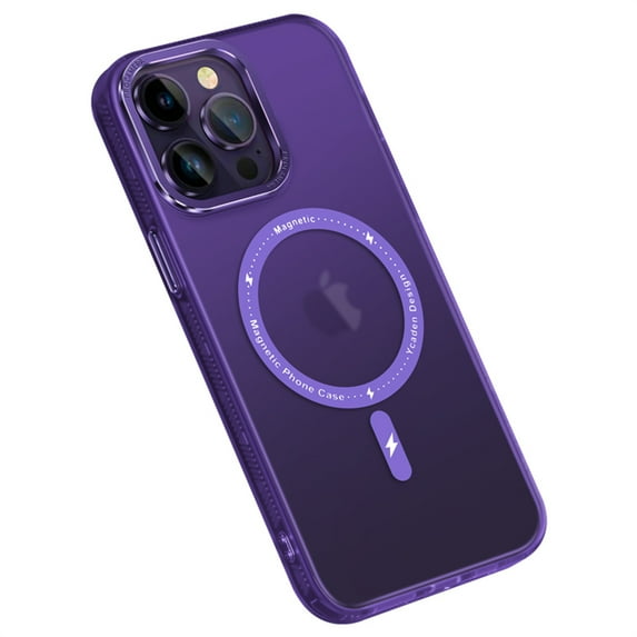 Elehold Magsafe Case for iPhone 14 Plus 6.7" 2022 Case Made of Soft TPU and Hard PC, Support Wireless Charging with Shockproof Frosted Backplane Lens Protection Drop Resistant Slim Case, Purple