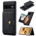 thumbnail image 1 of Elehold PU Leather Wallet Case Compatible with Google Pixel 7 Pro  6.7 inch Ultra Slim Leather and Soft TPU Support Wireless Charging Shockproof Kickstandwith Detachable Crad/Cash Slot Case,Black, 1 of 7