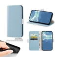 thumbnail image 1 of Elehold PU Leather Wallet Case for Google Pixel 7 6.3 inch, Soft Lychee Pattern PU Leather and TPU Flip Cover with  Shockproof Kickstand Card Slots Holder Magnetic Drop Resistant Phone Case, Blue, 1 of 11