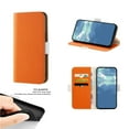 thumbnail image 1 of Elehold PU Leather Wallet Case for Google Pixel 7 6.3 inch, Soft Lychee Pattern PU Leather and TPU Flip Cover with  Shockproof Kickstand Card Slots Holder Magnetic Drop Resistant Phone Case, Orange, 1 of 12