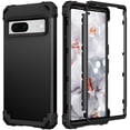 thumbnail image 1 of Elehold Rugged Case for Google Pixel 7 Hard PC Soft Silicone Hybrid Shockproof Scratch-Resistant Anti-Fingerprint Slim Thin Case For Google Pixel 7,Black, 1 of 6