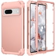 thumbnail image 1 of Elehold Rugged Case for Google Pixel 7 Hard PC Soft Silicone Hybrid Shockproof Scratch-Resistant Anti-Fingerprint Slim Thin Case For Google Pixel 7,Rosegold, 1 of 6