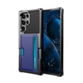 thumbnail image 1 of Elehold Rugged Case for Samsung S22 Ultra 6.8" Premium vegan leather inner Hard PC Plastic and soft slim TPU silicone bumper with Card Slot Support Magnetic Car Mount Armor Protective Case, Blue, 1 of 7