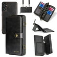 thumbnail image 1 of Elehold for Samsung Galaxy A15 Wallet Case with Card Holder & Detachable Magnetic Phone Cover for A15 5G PU Leather Shockproof Protective Phone Case Wallet,Black, 1 of 8