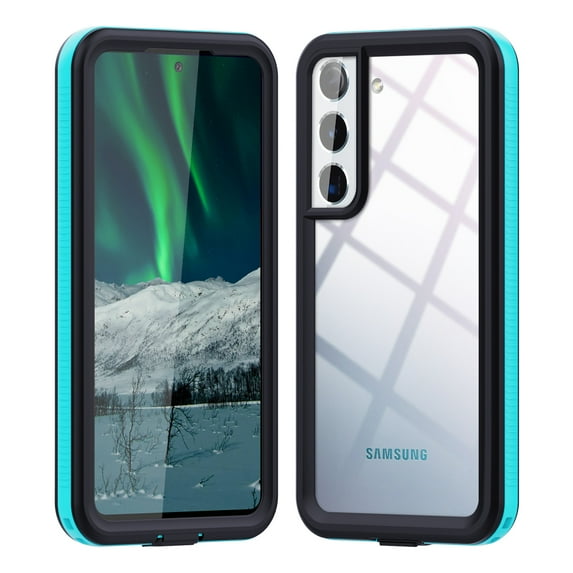 Elehold for Samsung Galaxy S22 5G (6.1 inch) Waterproof Case,with Built-in Screen Protector,Full Body Protection Shockproof Hybrid Rugged Daily Use Dust Proof Back Clear Phone Case,Blue