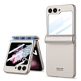thumbnail image 1 of Elehold for Samsung Galaxy Z Flip 6 Case with Hinge Protector, Built-in Screen Protector Full Body Cover Hard PC Ultra-Thin Protective Cases for Galaxy Z Flip 6,Titanium Gray (HD Screen Protector), 1 of 8