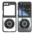 thumbnail image 1 of Elehold for Samsung Galaxy Z Flip 6 Case with Magnetic Power & Kickstand, Z Flip 6 Case Anti-Scratch Shockproof Phone Case with Full Camera Lens Protector for Galaxy Z Flip 6 (2024),Black, 1 of 7