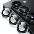 thumbnail image 1 of Elehold for Samsung Galaxy Z Fold 5 Camera Lens Protector, Ultra Thin Scratch Resistant 9H Tempered Glass with Aluminum Metal Circle Camera Screen Protector Cover Accessories,Black, 1 of 4