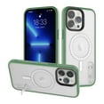 thumbnail image 1 of Elehold Slim Case for iPhone 14 Pro Max Clear Anti-Yellowing with Hidden Bracket Kickstand Heavy Duty Compatible with MagSafe Full Body Protective Shockproof Case For iPhone 14 Pro Max,C, 1 of 3