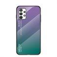 thumbnail image 1 of Elehold Slim Hybrid Tempered Gradient Glass Case for Samsung Galaxy A13 5G 6.5 inch,Purple, 1 of 10