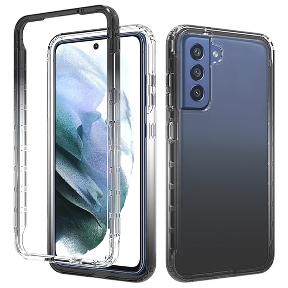 Elehold Ultra Clear Crystal for Samsung Galaxy S22 6.1 inch, Gradient Color Top and Clear TPU Design with Shockproof Anti-yellow Dustshock
Anti-fingerpirnts Feature Case, Black