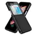 thumbnail image 1 of Elehold for Samsung Galaxy Z Flip 6 Case with Screen Protector, Shockproof Slim Rugged Hard PC Protective Phone Case Cover for Galaxy Z Flip 6,Black, 1 of 7