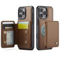 thumbnail image 1 of Elehold for iPhone 16 Pro Case with Detachable Back Wallet, Case for iPhone 16 Pro with RFID Blocking Card Holder for Women Men,Kickstand Shockproof Phone Case for iPhone 16 Pro,Brown, 1 of 7