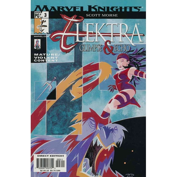 Elektra: Glimpse And Echo #3 VF ; Marvel Comic Book