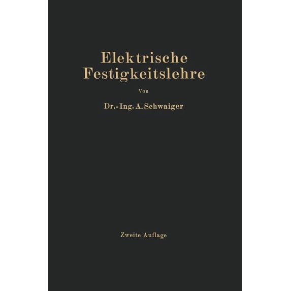 Elektrische Festigkeitslehre, (Paperback)