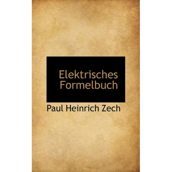 Elektrisches Formelbuch (Hardcover)