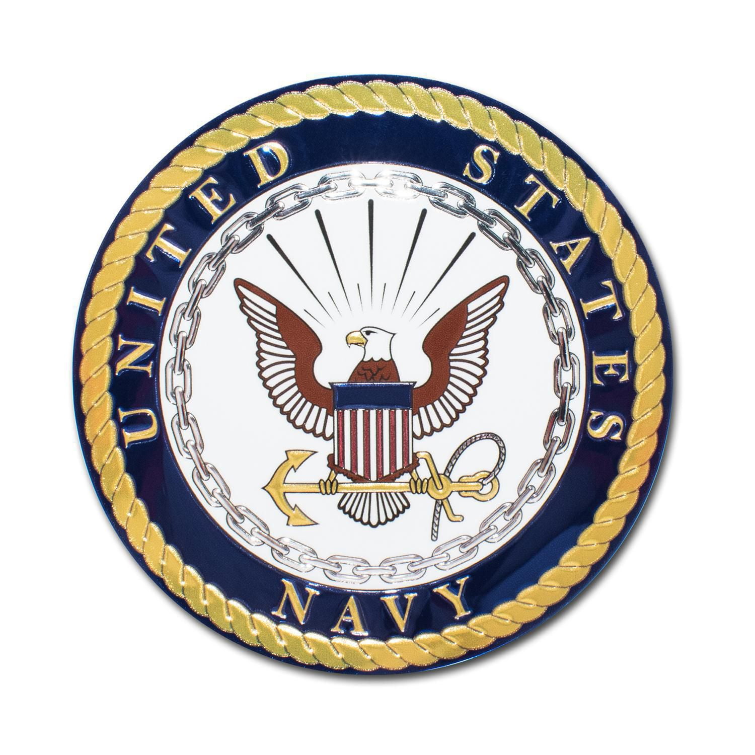 Elektroplate United States Navy Automotive Decal 3.5 | Premium Weatherproof Military Sticker Decal for Cars, Trucks, Bikes, Laptops