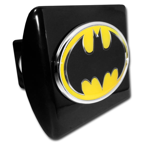 Elektroplate Batman Yellow and Black Metal Hitch Cover BAT-CLR-BLK-HC
