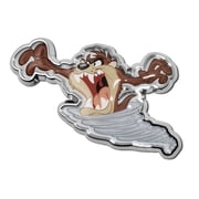 Elektroplate Taz Tasmanian Devil Looney Tunes All Metal Officially Licensed Auto Chrome Emblem for Cars, Trucks, and All Auto - Universal Fit at 3.5" x 3.0"
